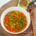 carotte de pois verts de légumes mélangés en conserve